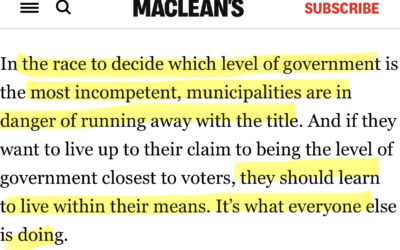 City of Kamloops Management Cost