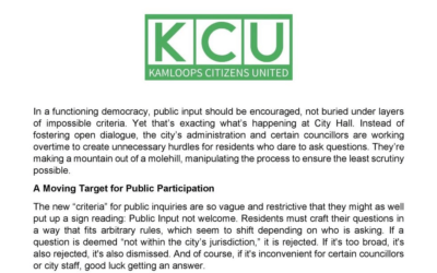 Public Input Should Be Encouraged