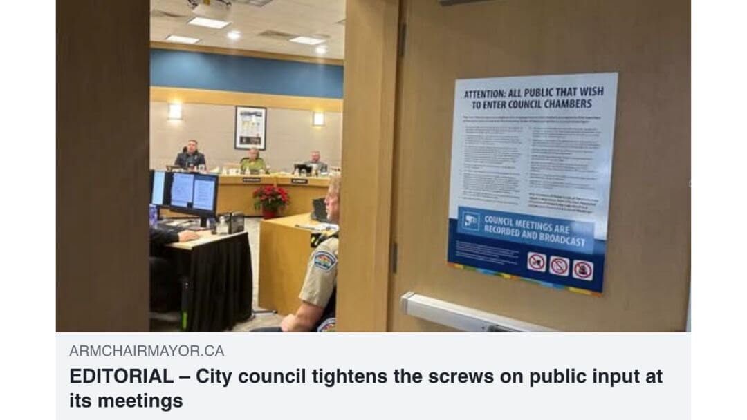 Council Tightens Screws on Public Input