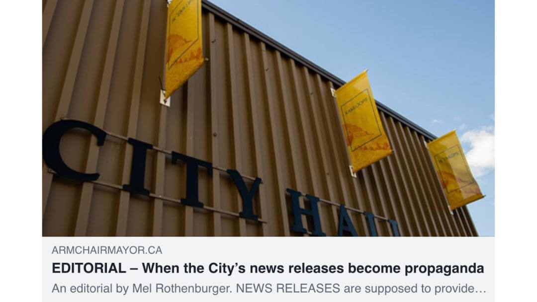 When the City’s news releases become propaganda When the City’s news releases become propaganda
