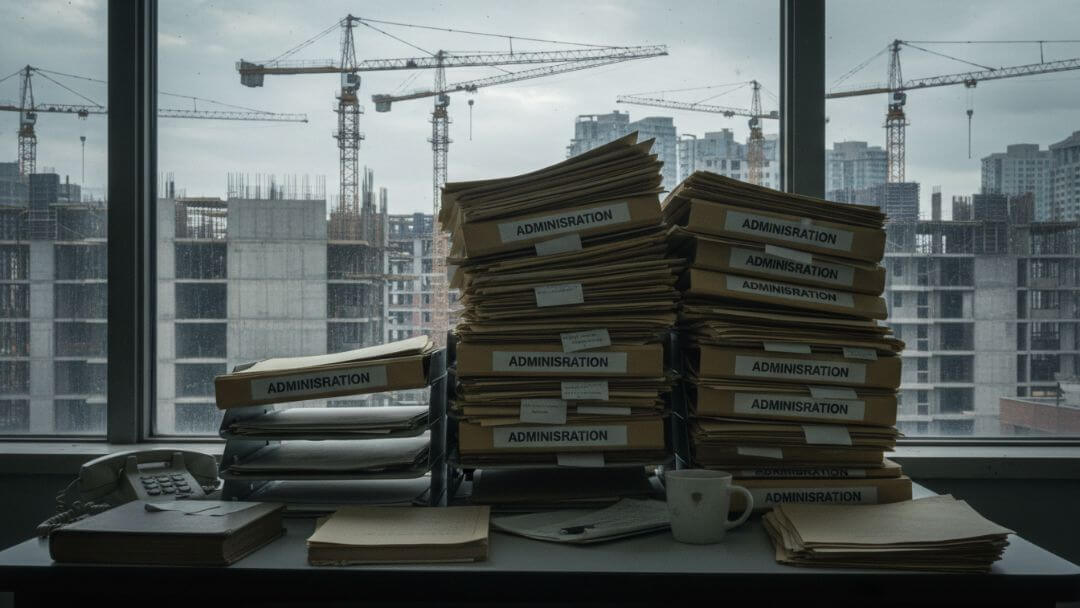 Administrative costs compared with capital projects