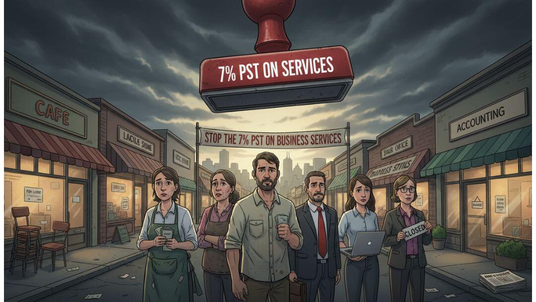 Stop the new 7% Provincial Sales Tax (PST) on business services