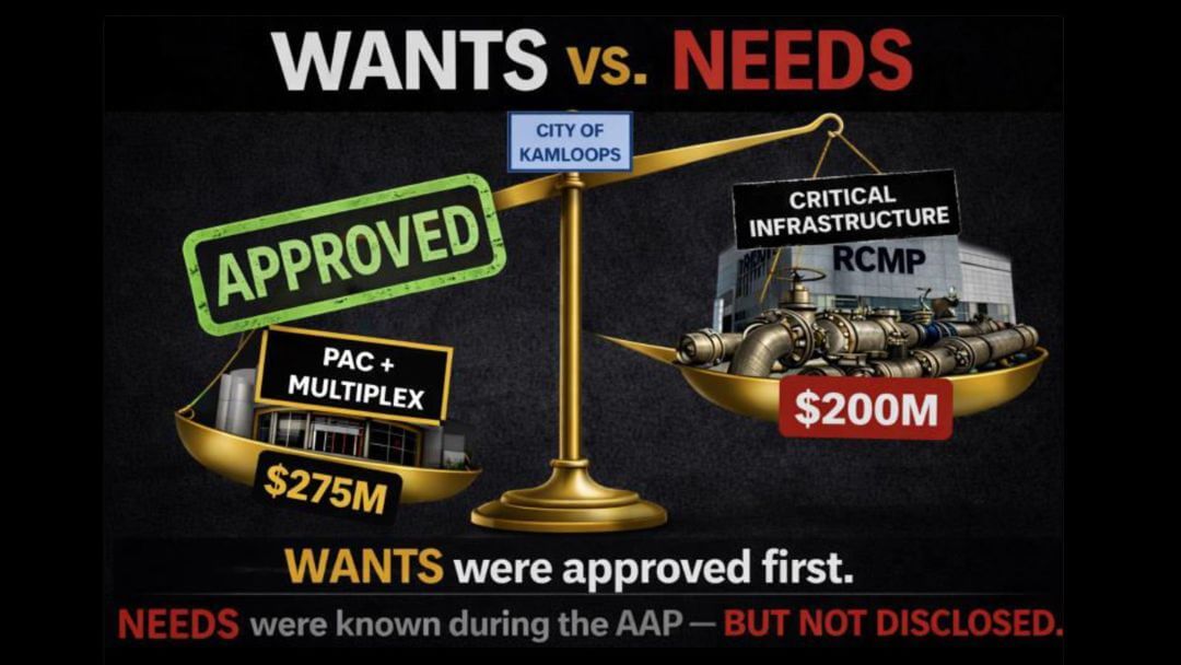 Infrastructure needs versus new capital projects