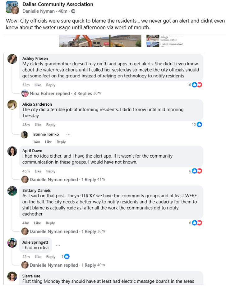 Community feedback on emergency alert failures in Kamloops